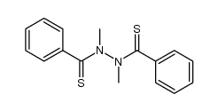 1,2-dimethyl-1,2-di(thiobenzoyl)hydrazine Structure