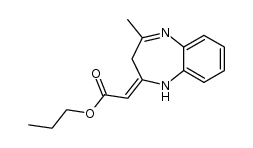 propyl 2-(4-methyl-1H-benzo[b][1,4]diazepin-2(3H)-ylidene)acetate Structure