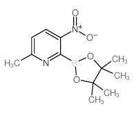 6-Methyl-3-nitropyridine-2-boronic acid pinacol ester Structure