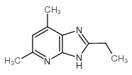 2-乙基-5,7-二甲基-1H-咪唑并[4,5-b]吡啶结构式