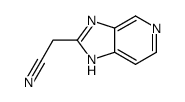2-(3H-咪唑并[4,5-c]吡啶-2-基)乙腈结构式