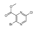 3-溴-6-氯吡嗪-2-羧酸甲酯结构式