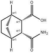 rel-(1R,2S,3R,4S)-3-氨基甲酰基双环[2.2.1]庚烷-2-羧酸结构式