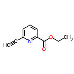 6-炔基吡啶-2-羧酸乙酯结构式