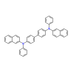 N,N'-二(萘-2-基)-N,N'-二(苯基)联苯-4,4'-二胺结构式