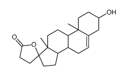 3β,17α-dihydroxypregn-5-ene-21-carboxylic acid γ-lactone结构式