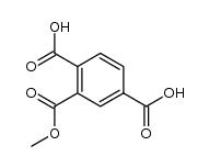 1,2,4-Benzenetricarboxylic acid dihydrogen 2-methyl ester结构式