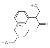 2-(diethylamino)ethyl 2-phenylbutanoate Structure