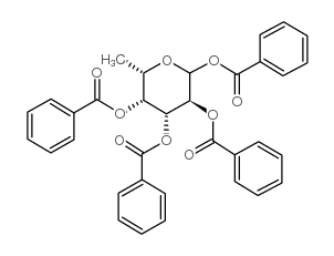 1,2,3,4-Tetra-O-benzoyl-L-fucopyranose Structure