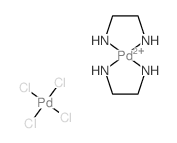 2-azanidylethylazanide; palladium(+2) cation; tetrachloropalladium结构式