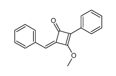 4-benzylidene-3-methoxy-2-phenylcyclobut-2-en-1-one结构式