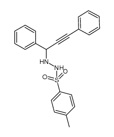 1-(p-tosylhydrazino)-3-phenyl-2-propyn-1-ylbenzene Structure