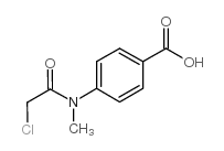 4-(2-氯-N-甲基乙酰氨基)苯甲酸结构式