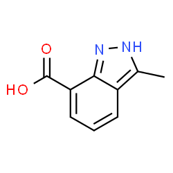 3-甲基-1H-吲唑-7-羧酸结构式