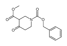 4-氧代-1,3-哌啶二羧酸 1-苄酯 3-甲酯结构式