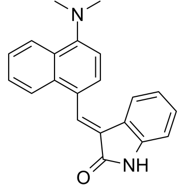 3-(4-二甲基氨基石脑油-1-亚甲基)-1,3-二氢吲哚-2-酮图片