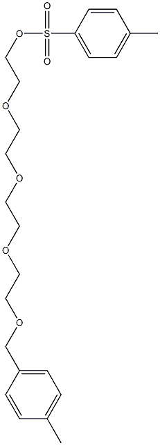 四乙二醇单对甲基苯甲醚对甲苯磺酸酯结构式