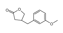 (4S)-4-[(3-methoxyphenyl)methyl]oxolan-2-one结构式