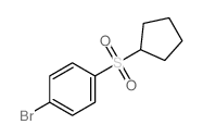 1-溴-4-(环戊烷磺酰基)苯结构式