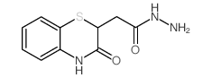 2-(3-氧-3,4-二氢-1,4-苯并噻嗪-2-基)乙肼结构式