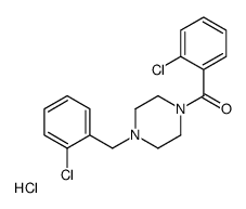 (2-chlorophenyl)-[4-[(2-chlorophenyl)methyl]piperazin-1-yl]methanone,hydrochloride结构式