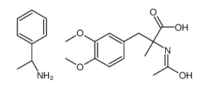N-Acetyl D-α-Methyl DOPA Dimethyl Ether (+)-α-Methylbenzylamine Salt结构式