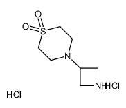 4-(azetidin-3-yl)thiomorpholine 1,1-dioxide structure