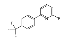 2-氟-6-(4-(三氟甲基)苯基)吡啶结构式