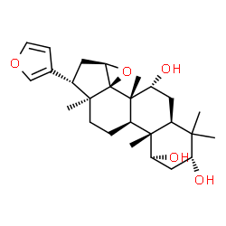 (13α,17α)-14β,15β:21,23-Diepoxy-4,4,8-trimethyl-24-nor-5α-chola-20,22-diene-1α,3α,7α-triol Structure