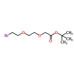 Bromo-PEG2-CH2-Boc结构式