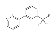 3-[3-(trifluoromethyl)phenyl]pyridazine结构式