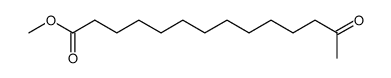 Tetradecanoic acid, 13-oxo-, methyl ester structure