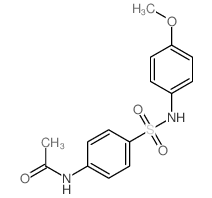 N-[4-[(4-methoxyphenyl)sulfamoyl]phenyl]acetamide结构式