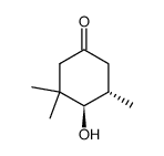 rac-trans-4-Hydroxy-3,3,5-trimethylcyclohexanone结构式