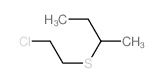 Butane,2-[(2-chloroethyl)thio]-结构式