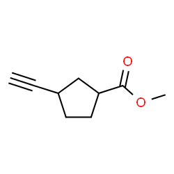 3-乙炔基环戊烷-1-羧酸甲酯结构式