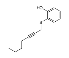 2-hept-2-ynylsulfanylphenol Structure