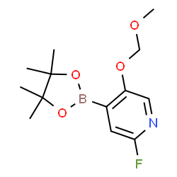 2-Fluoro-5-(methoxymethoxy)-pyridin-4-ylboronic acid pinacol ester Structure