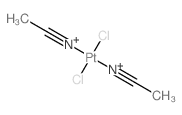 Platinum, bis (acetonitrile)dichloro-, (SP-4-2)- structure