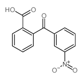 2-(3-硝基苯甲酰基)苯甲酸结构式