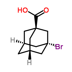 3-Bromo-1-adamantanecarboxylic acid Structure