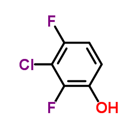 Phenol,3-chloro-2,4-difluoro- Structure