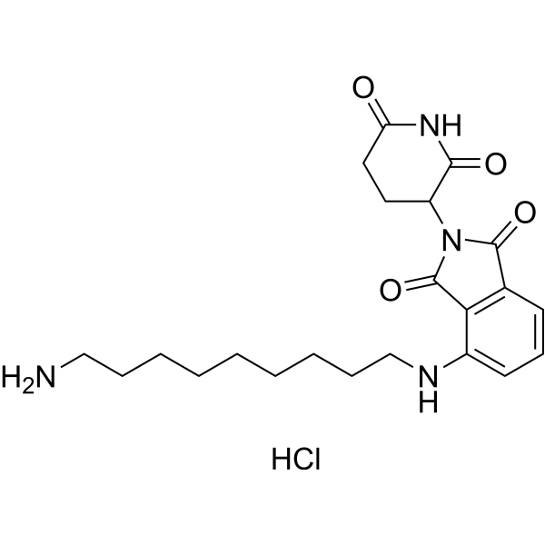 Thalidomide-NH-C9-NH2 hydrochloride Structure