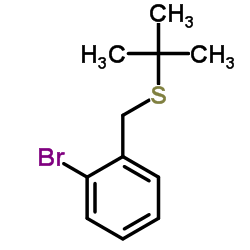(2-bromobenzyl)(tert-butyl)sulfane结构式