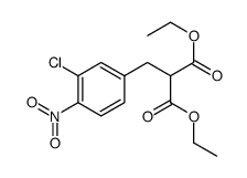diethyl (3-chloro-4-nitrophenyl)methylmalonate Structure