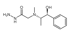 N-d-pseudoephedrinylacetic acid hydrazide Structure