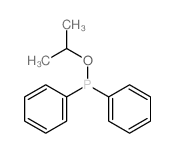 Phosphinous acid,P,P-diphenyl-, 1-methylethyl ester Structure