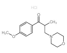 1-Propanone,1-(4-methoxyphenyl)-2-methyl-3-(4-morpholinyl)-, hydrochloride (1:1)结构式