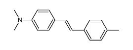 (E)-1-(4-methylphenyl)-2-(4-dimethylaminophenyl)-ethene Structure