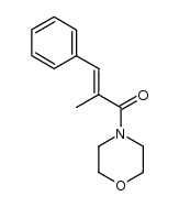 (E)-2-methyl-1-morpholin-4-yl-3-phenylprop-2-en-1-one结构式